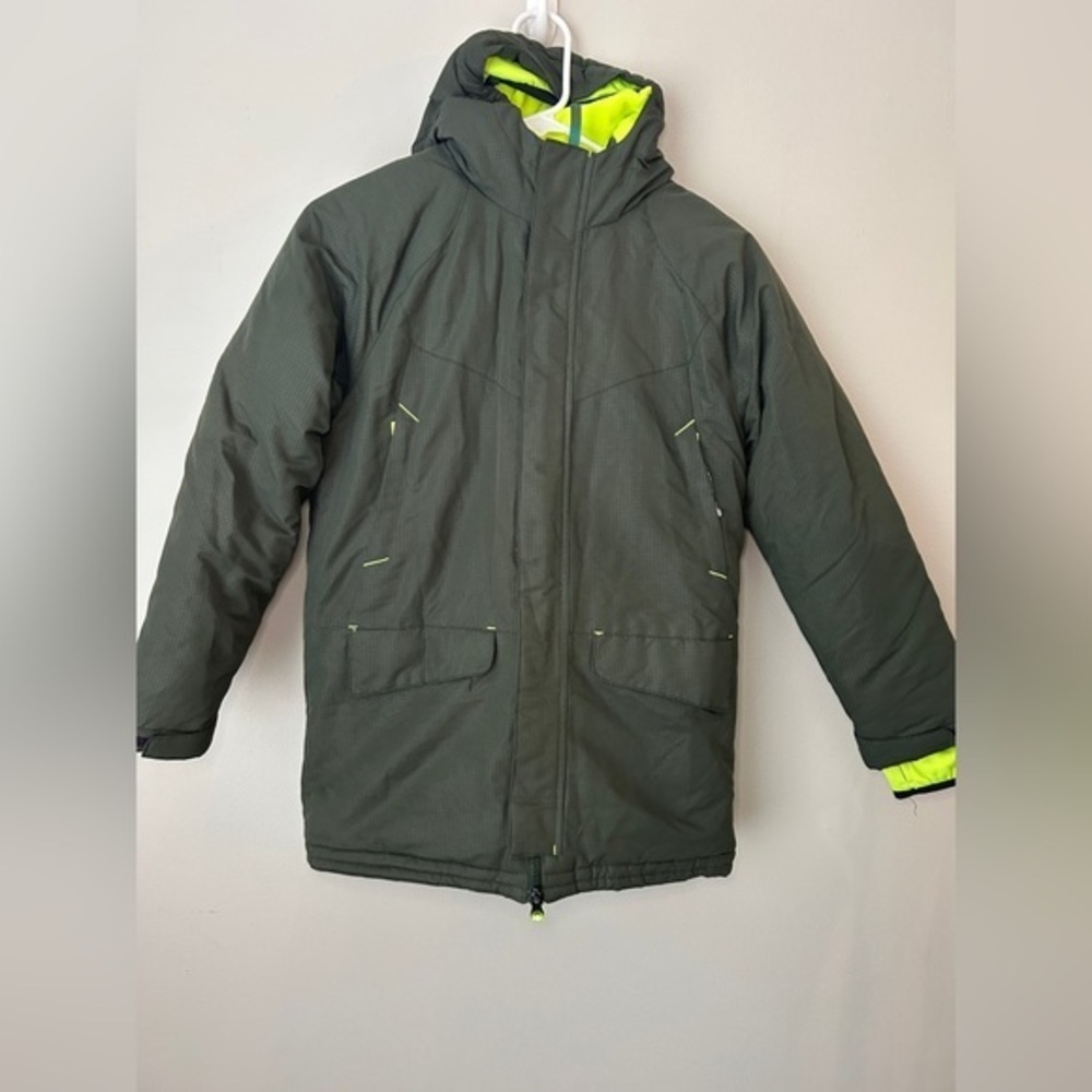 Champion Jacket with‎ Neon Yellow Lining